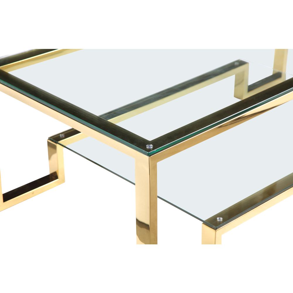 Bronson Coffee Table Long Gold. Picture 4