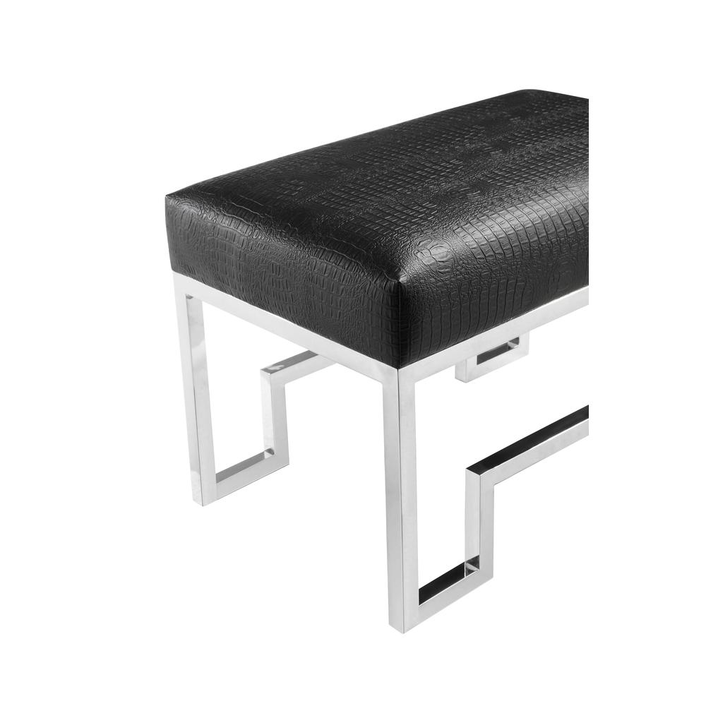 Bronson Stool Silver Black. Picture 4