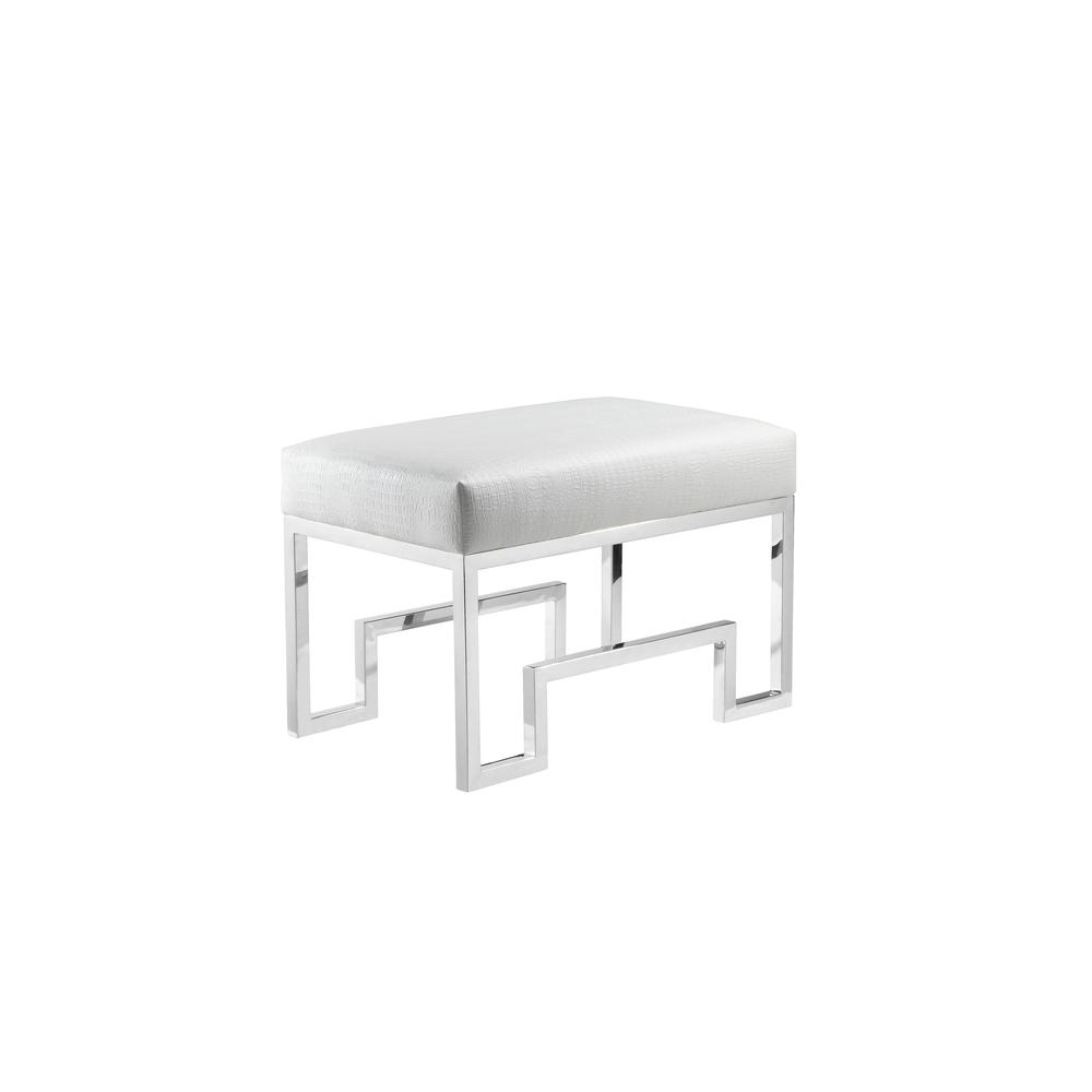 Bronson Stool Silver White. Picture 1