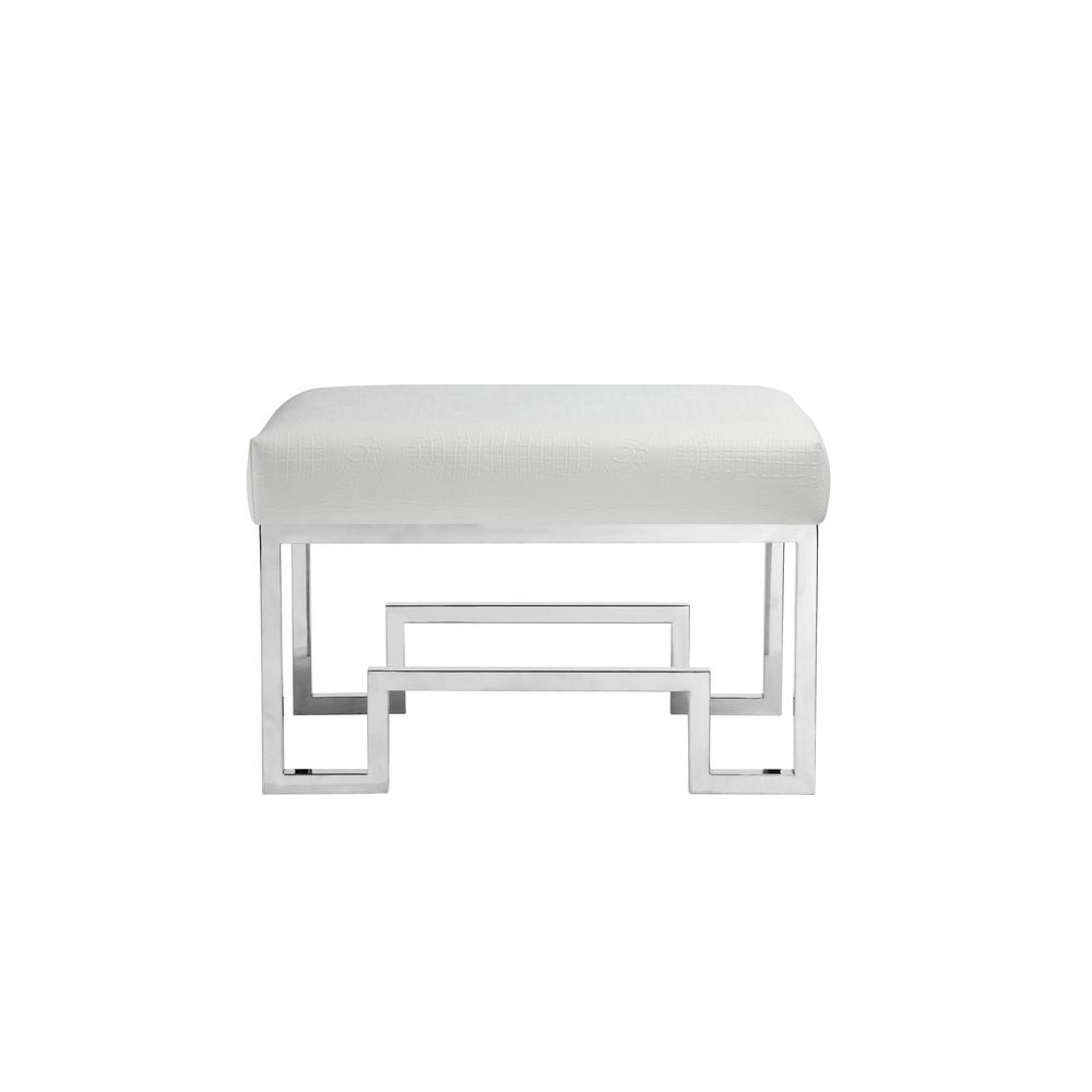 Bronson Stool Silver White. Picture 2
