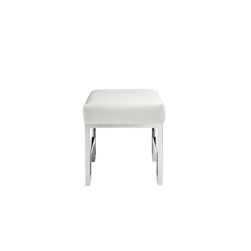 Bronson Stool Silver White. Picture 3