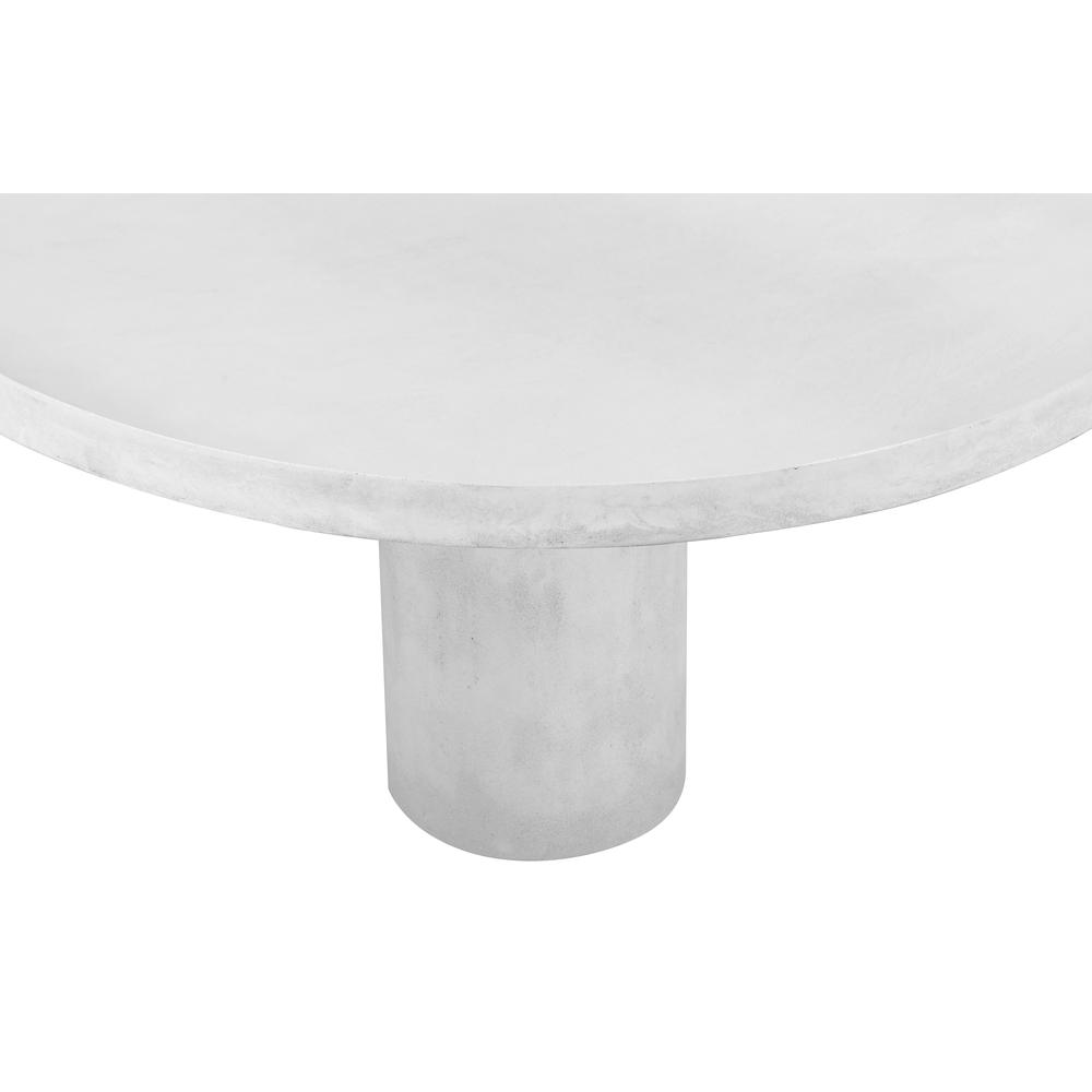 Nat Round Coffee Table Medium In Ivory Concrete. Picture 3