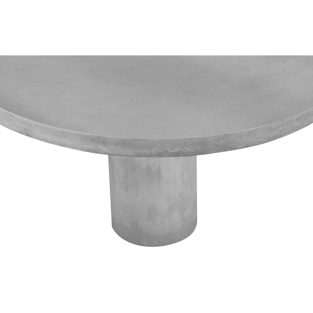 Nat Round Coffee Table Small In Ivory Concrete. Picture 3