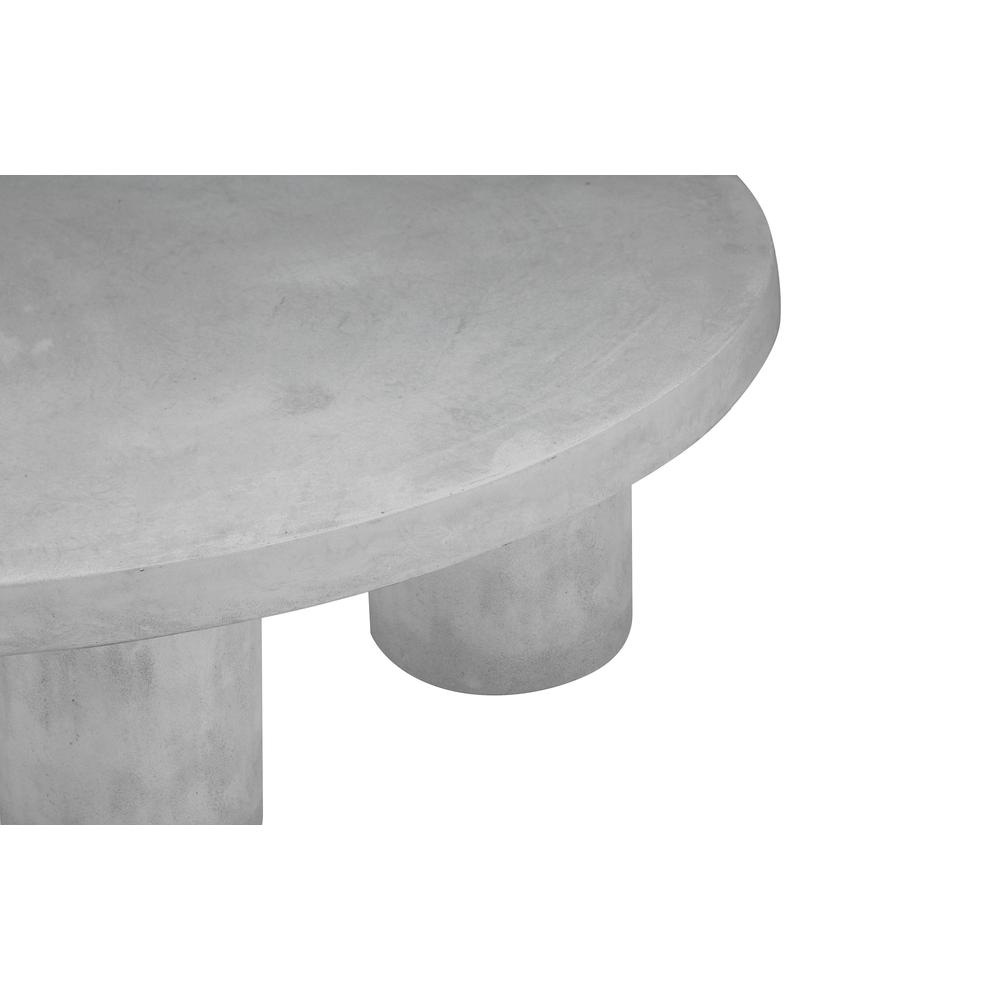 Nat Round Coffee Table Medium In Black Concrete. Picture 3