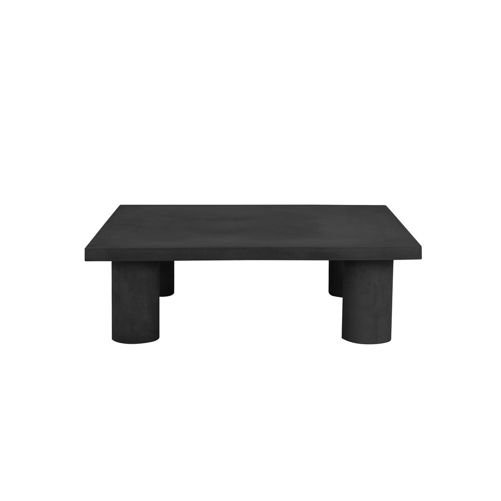Nat Square Coffee Table Large In Light Gray Concrete. Picture 2