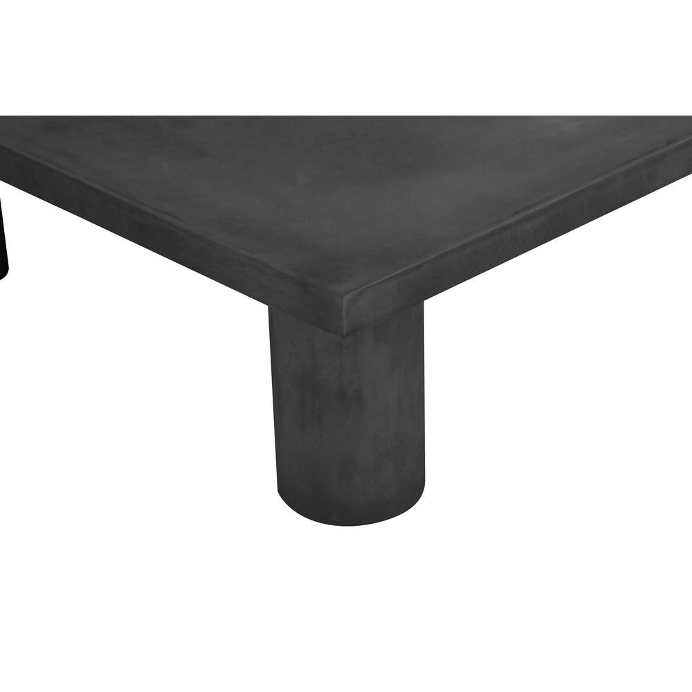 Nat Square Coffee Table Large In Light Gray Concrete. Picture 4