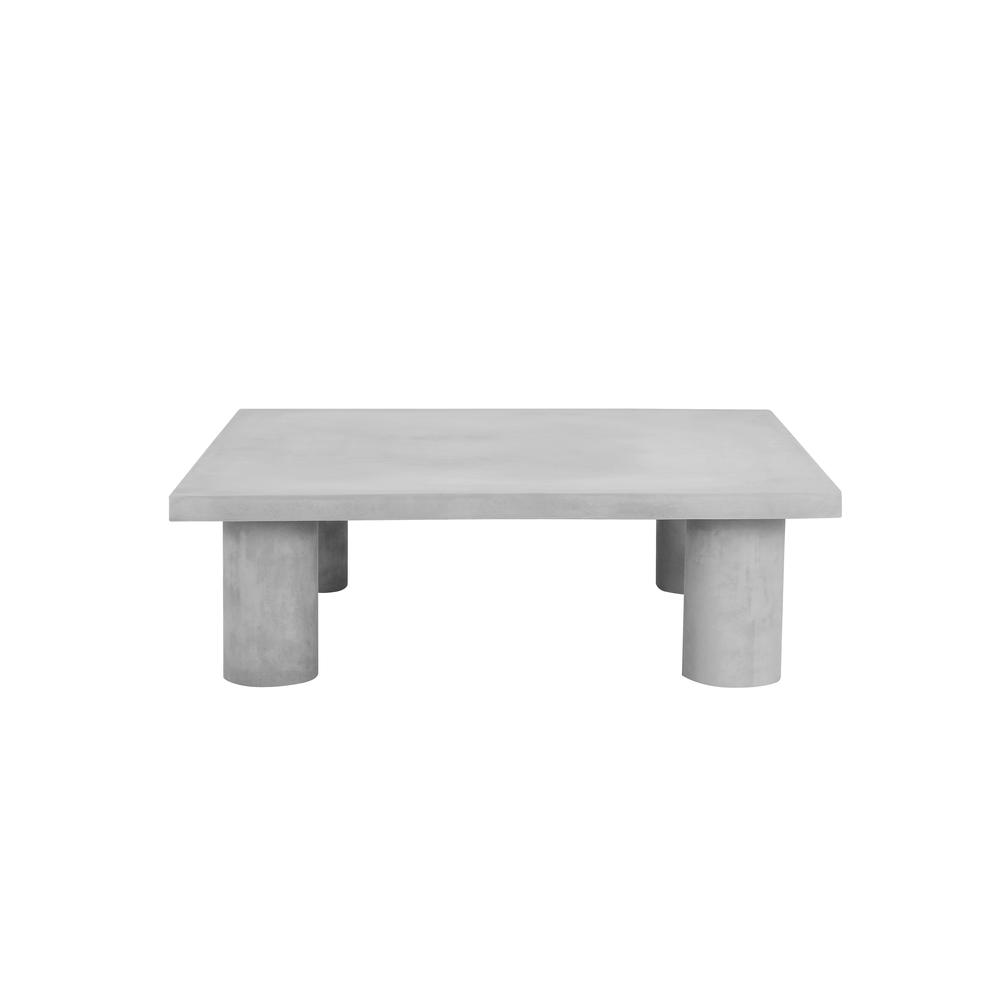 Nat Square Coffee Table Large In Ivory Concrete. Picture 2