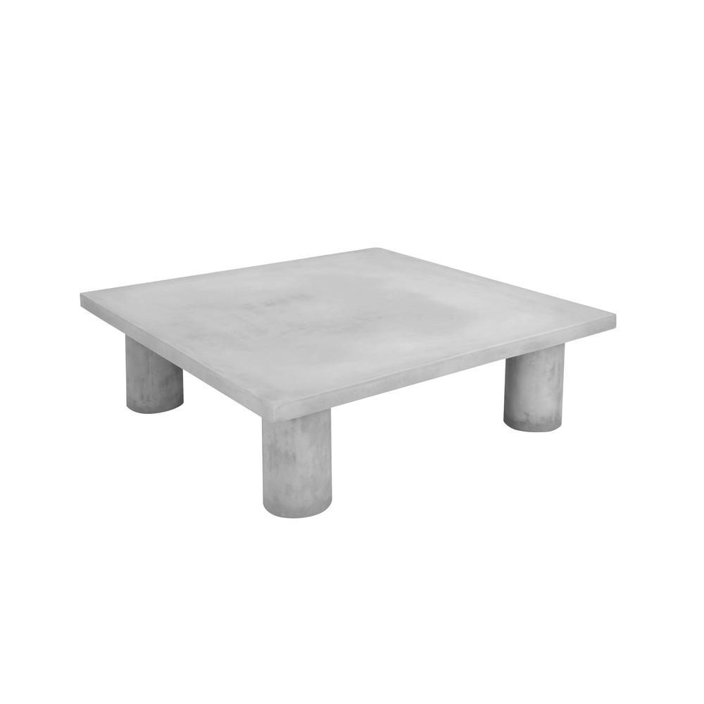 Nat Square Coffee Table Large In Ivory Concrete. Picture 3