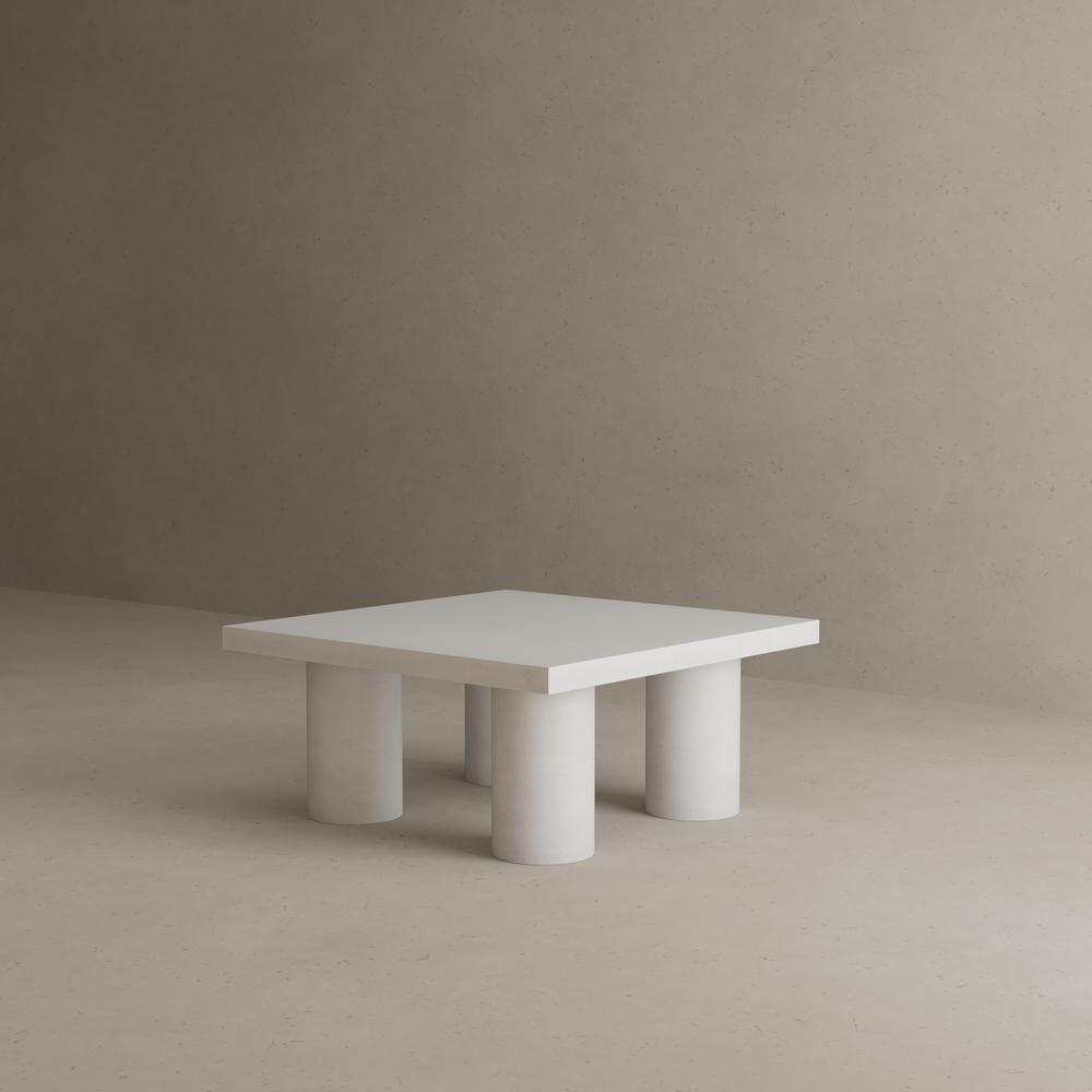 Nat Square Coffee Table Large In Black Concrete. Picture 6