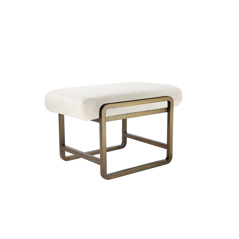 Eden Stool Brass Ivory. Picture 1