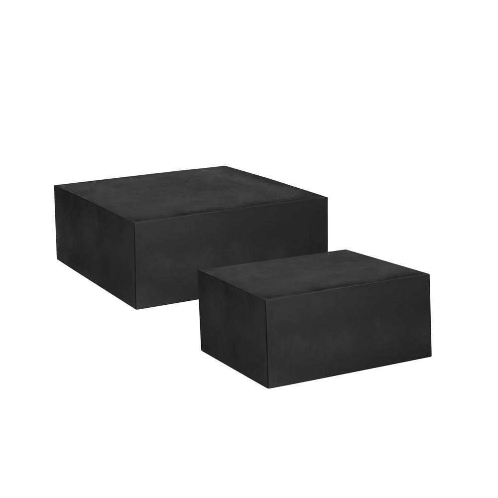 Ricky Coffee Table Large in Black Concrete. Picture 4