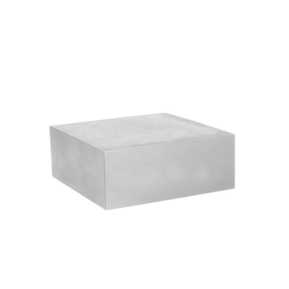 Ricky Coffee Table Large in Light Gray Concrete. Picture 2