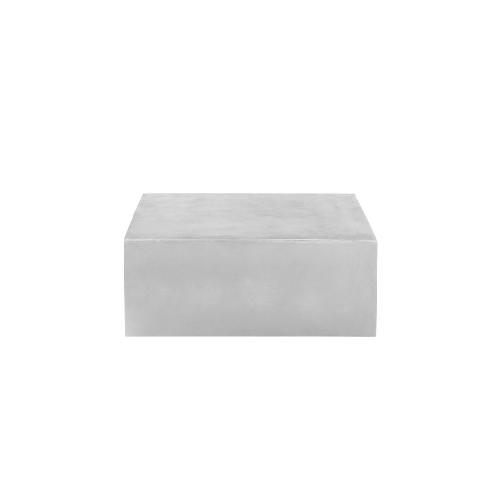 Ricky Coffee Table Large in Light Gray Concrete. Picture 1