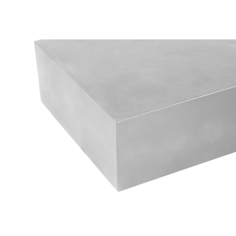Ricky Coffee Table Large in Light Gray Concrete. Picture 6
