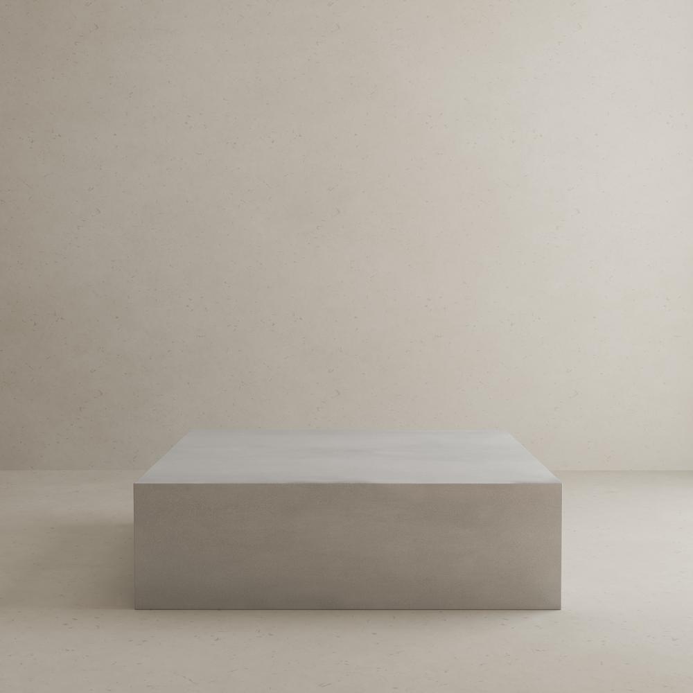 Ricky Coffee Table Large in Light Gray Concrete. Picture 7