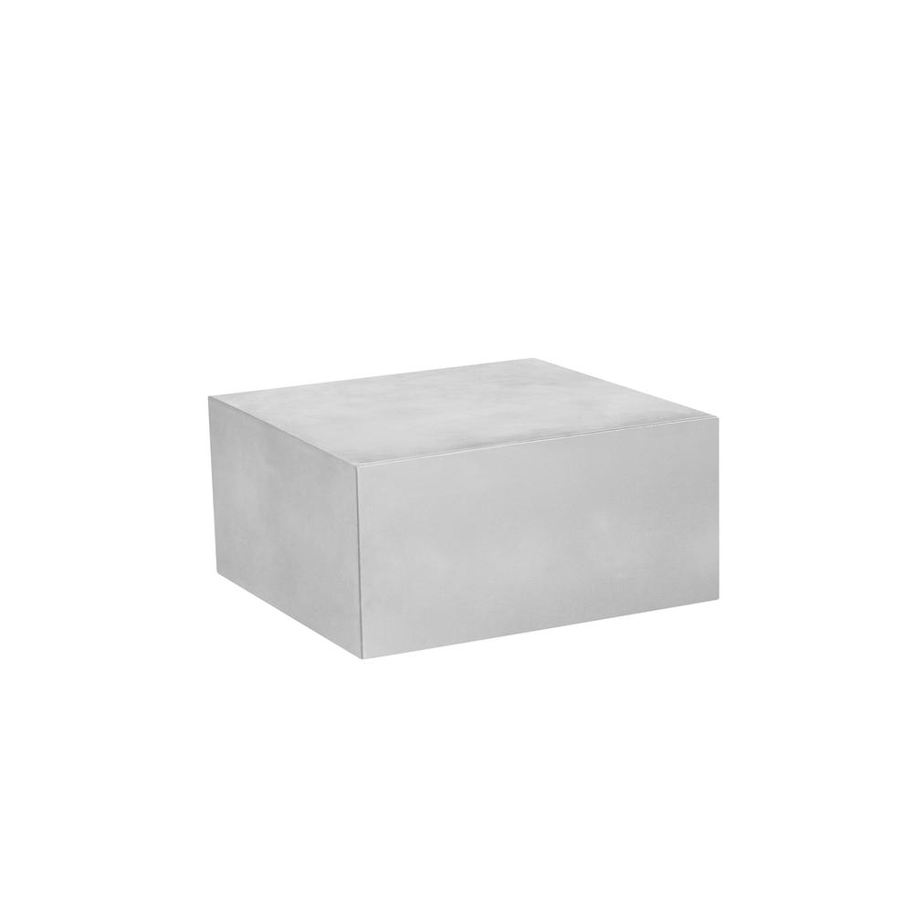 Ricky Coffee Table Small in Light Gray Concrete. Picture 1