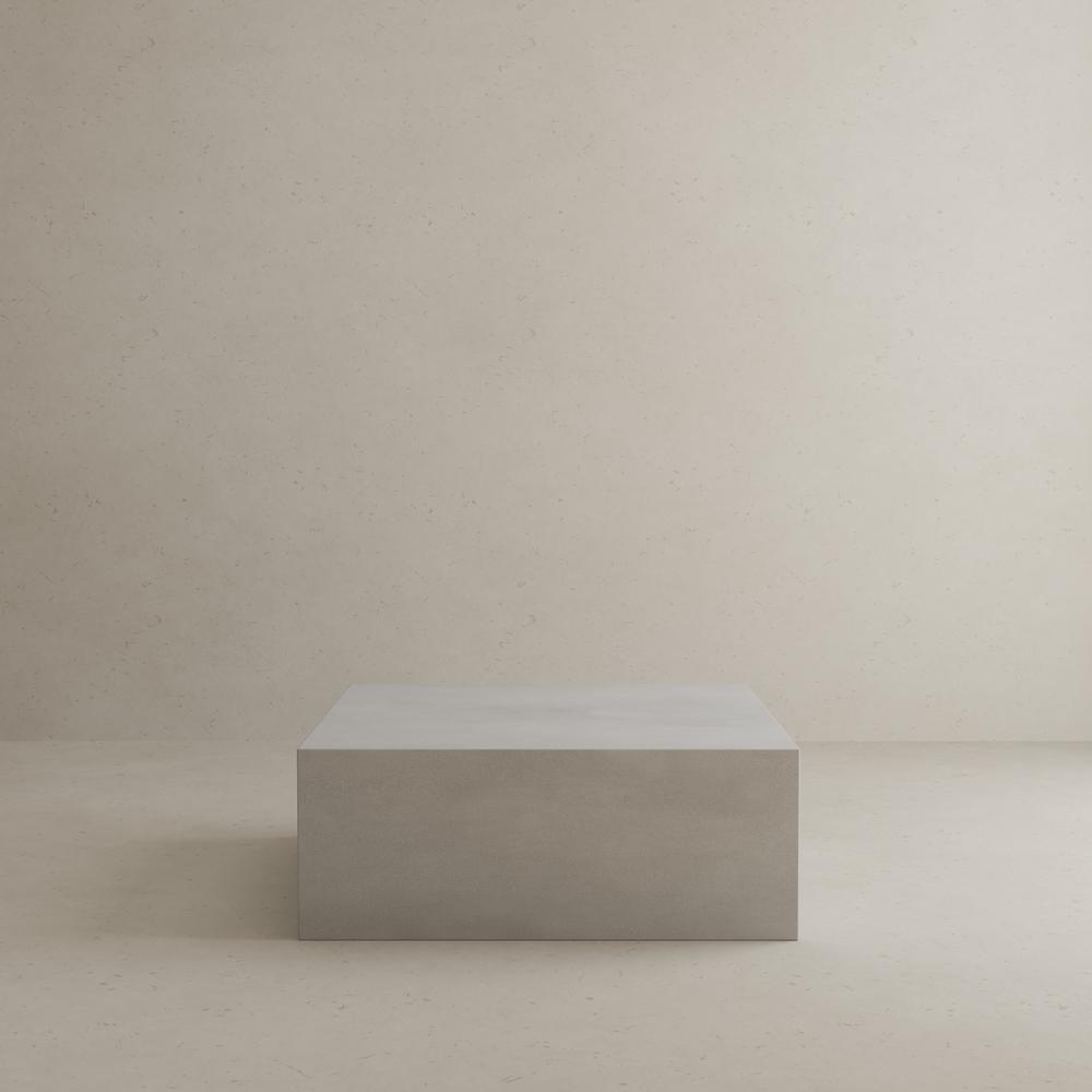 Ricky Coffee Table Small in Light Gray Concrete. Picture 5
