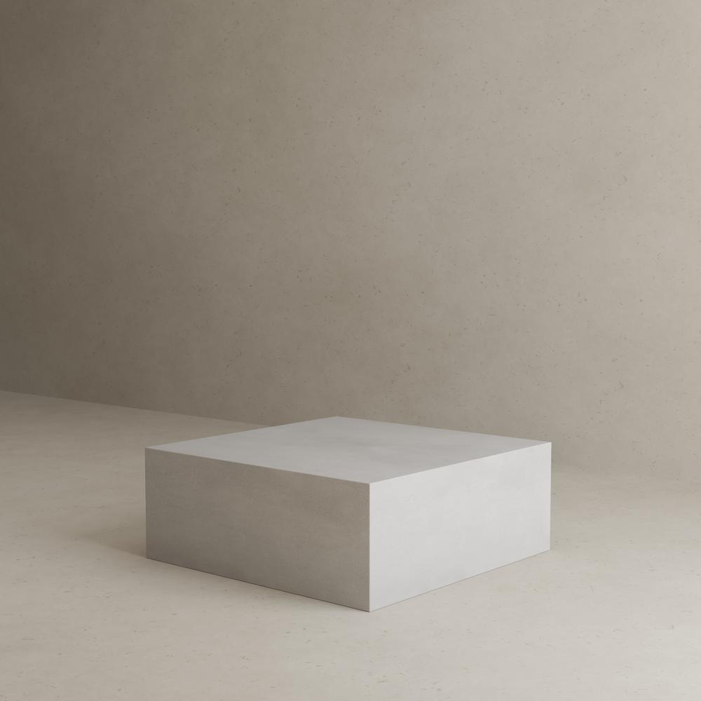 Ricky Coffee Table Small in Light Gray Concrete. Picture 6