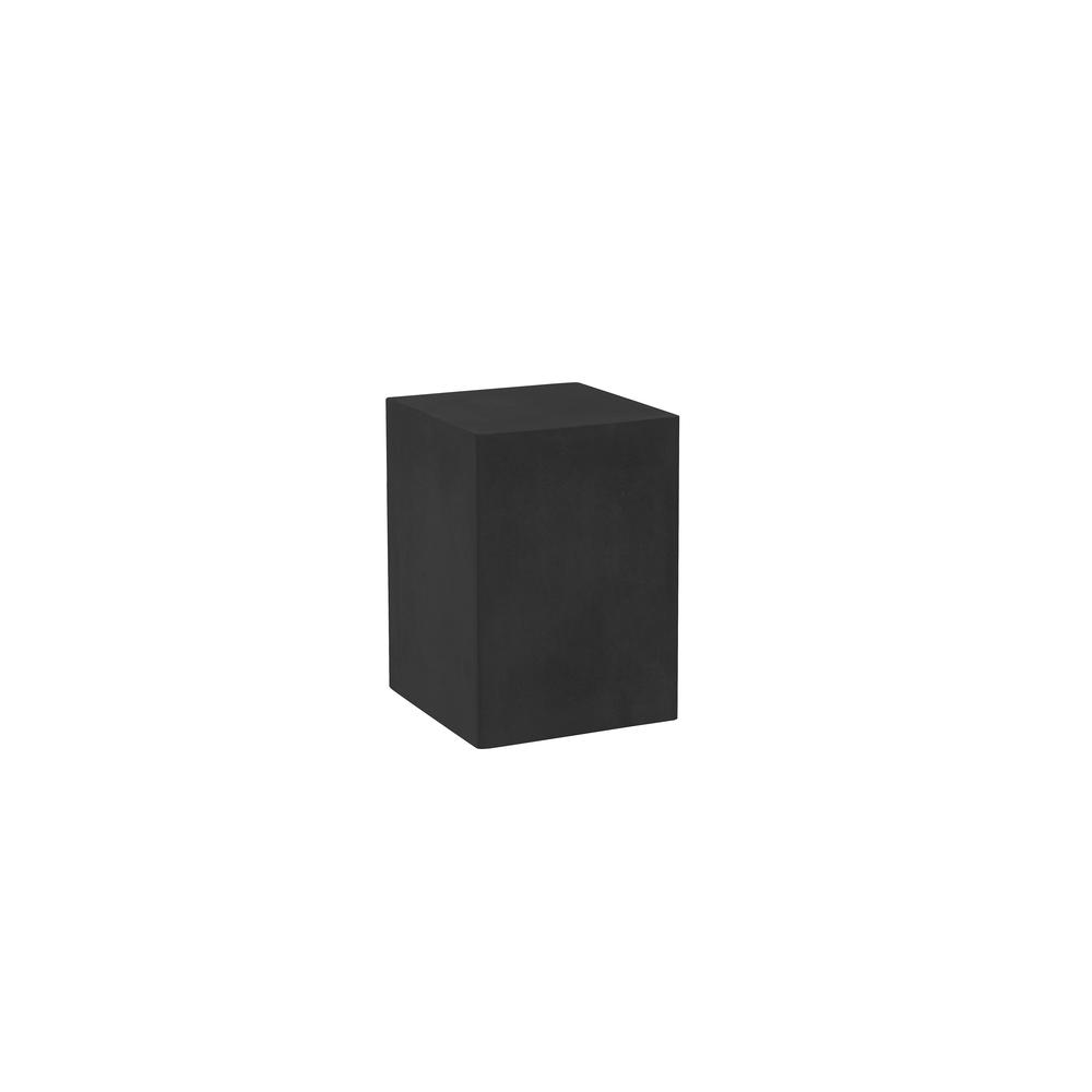 Sonny Square Pedestal Low in Black Concrete. Picture 1