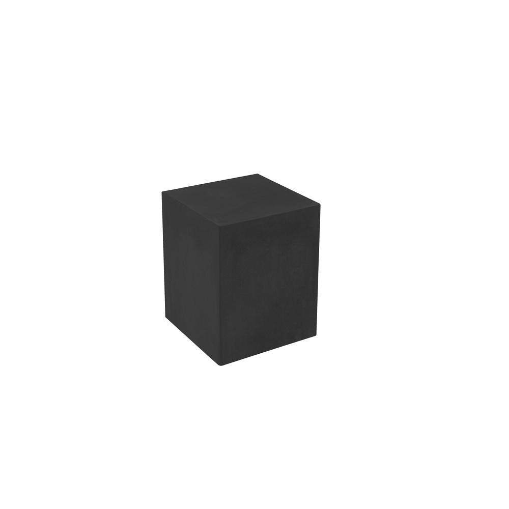 Sonny Square Pedestal Low in Black Concrete. Picture 3