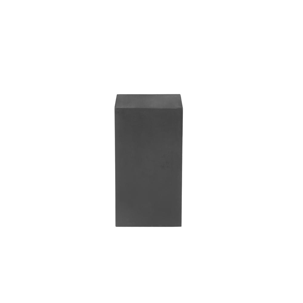 Sonny Square Pedestal Medium in Black Concrete. Picture 2