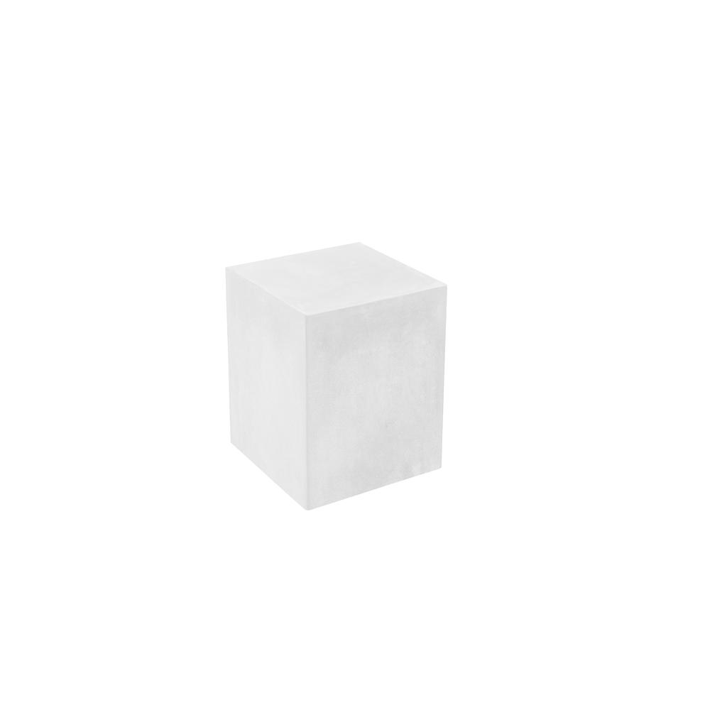 Sonny Square Pedestal Low in Ivory Concrete. Picture 2