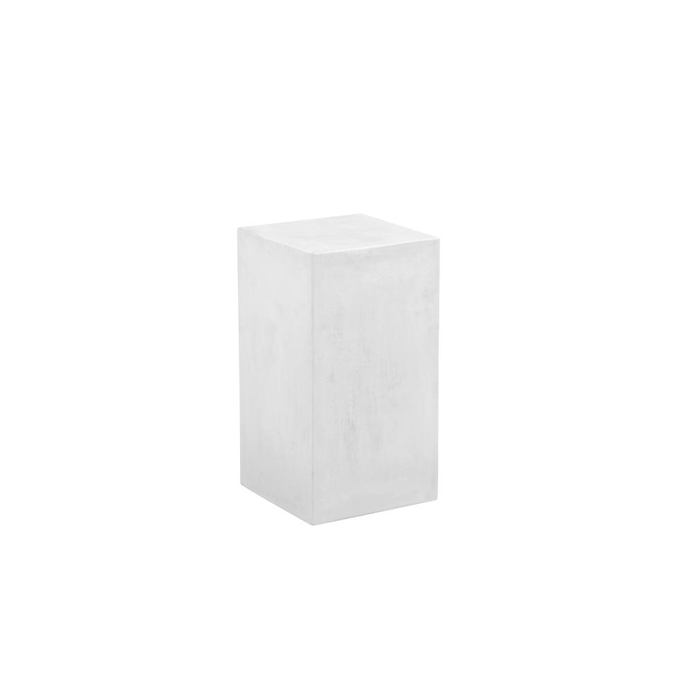 Sonny Square Pedestal Medium in Ivory Concrete. Picture 3