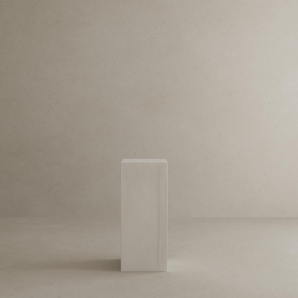 Sonny Square Pedestal Medium in Ivory Concrete. Picture 6