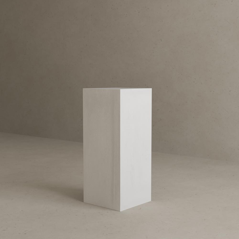 Sonny Square Pedestal Medium in Ivory Concrete. Picture 7
