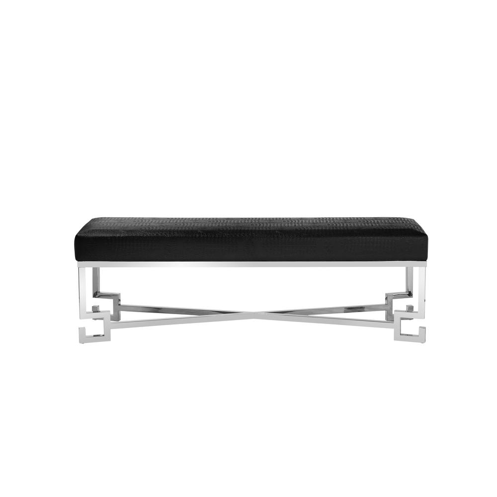 Dina Bench Silver Black. Picture 2