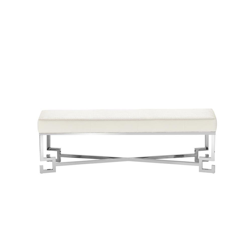 Dina Bench Silver White. Picture 2