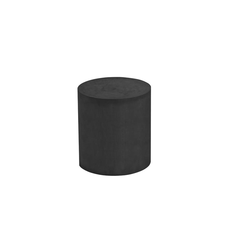 Thurman Stool in Black Concrete. Picture 1