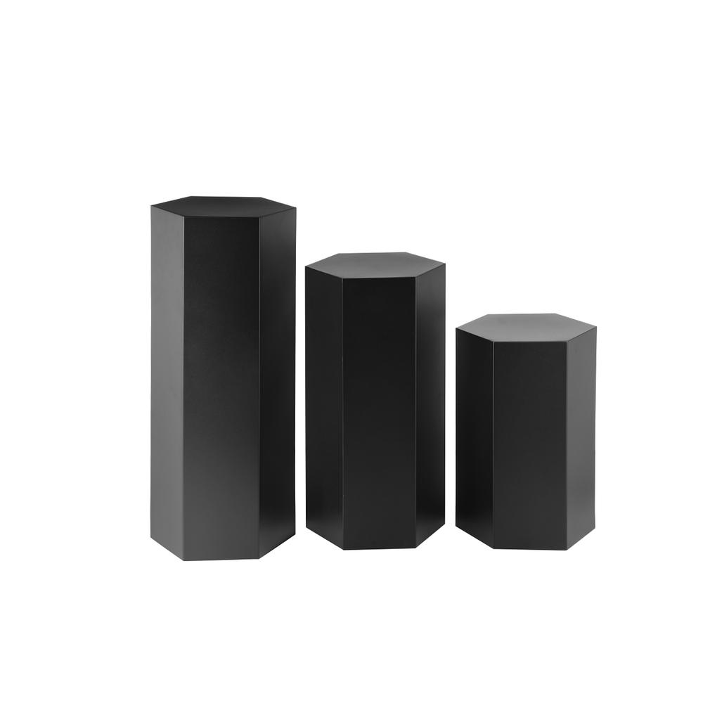 Testa Pedestal Set of 3 Black. Picture 2