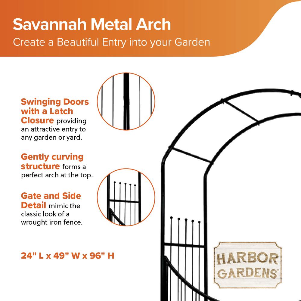 SAVANNAH ARCH & GATE 4'1"X 8'. Picture 3