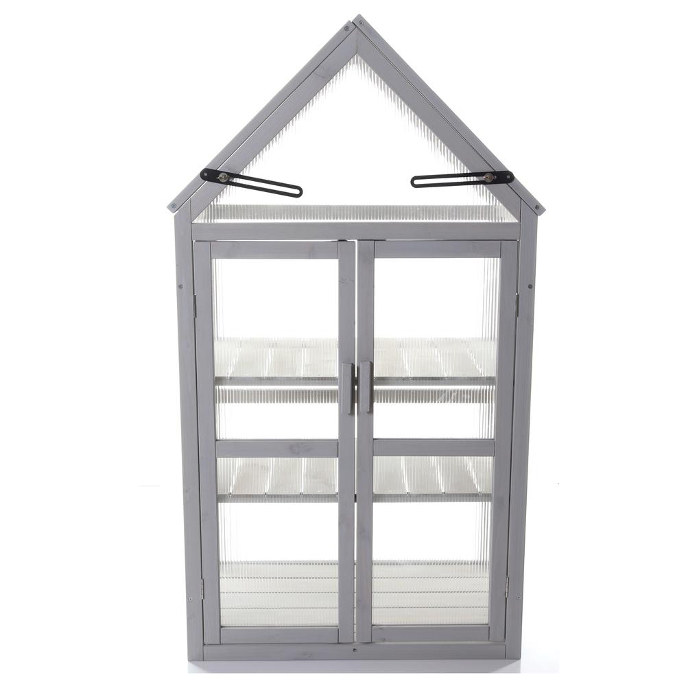DOVE GRAY WOODEN GROWHOUSE. Picture 5