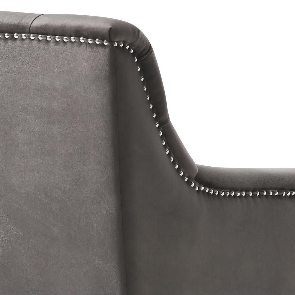 Dania Gray Upholstered Accent Chair. Picture 6