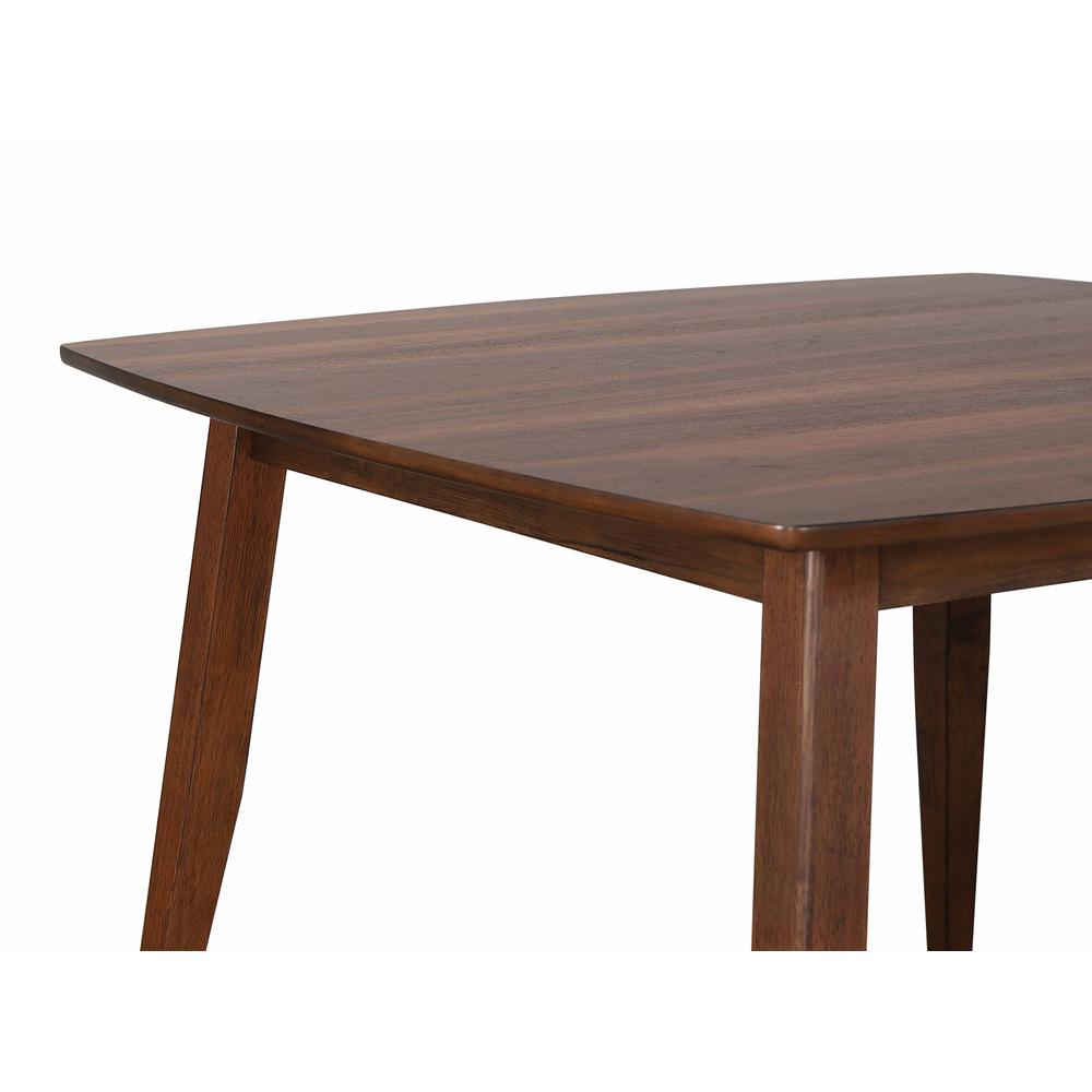 Mid Century 48 in. Square Danish Walnut Wood Dining Table (Seats 6). Picture 3
