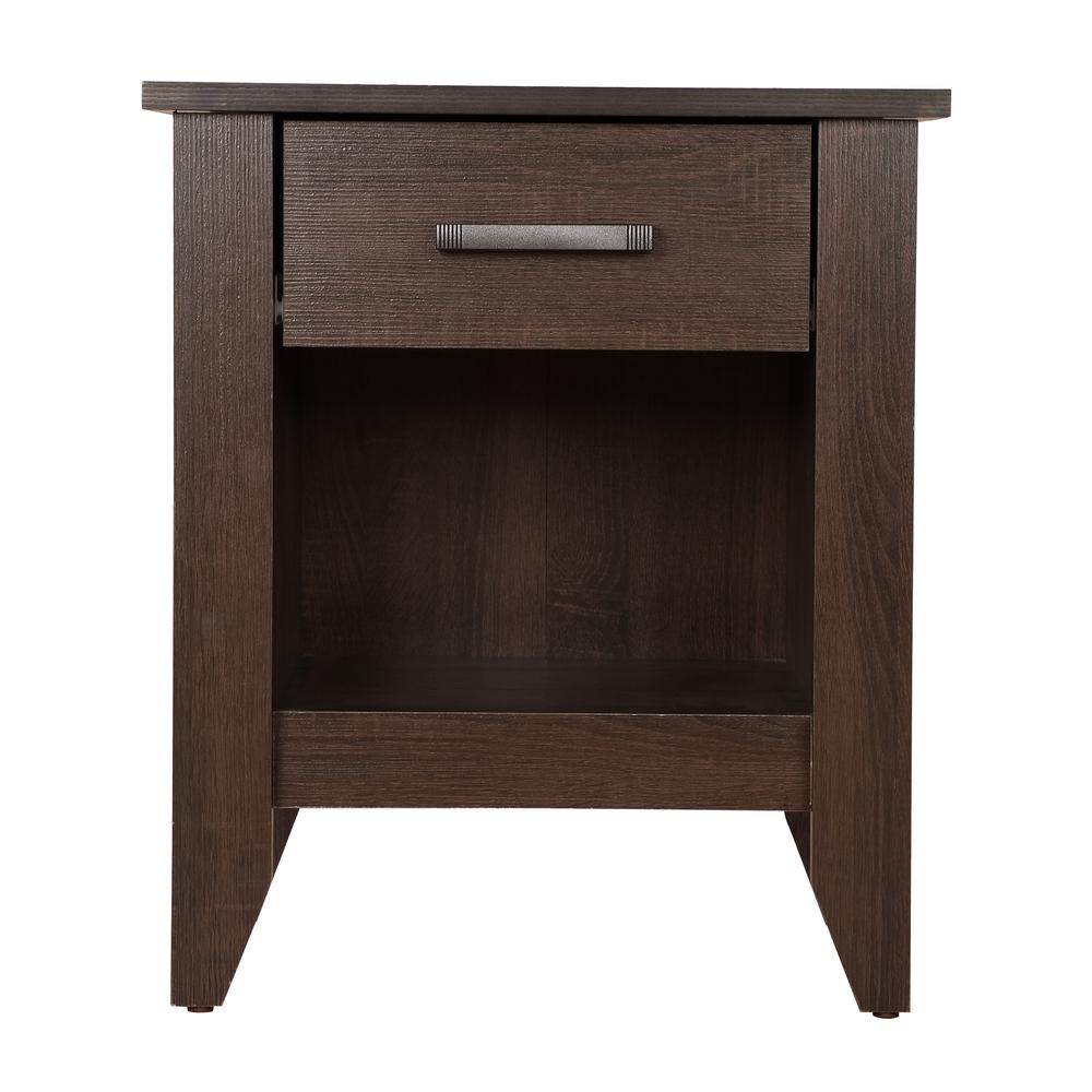 Lennox 1-Drawer Wenge Nightstand (24 in. H x 18 in. W x 21 in. D). Picture 1