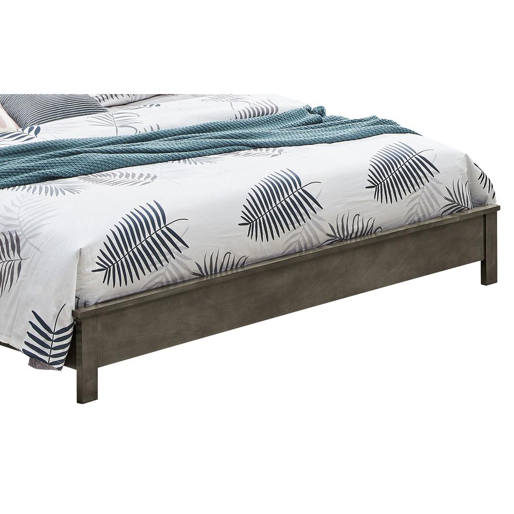 Burlington Gray Upholstered King Panel Bed. Picture 4