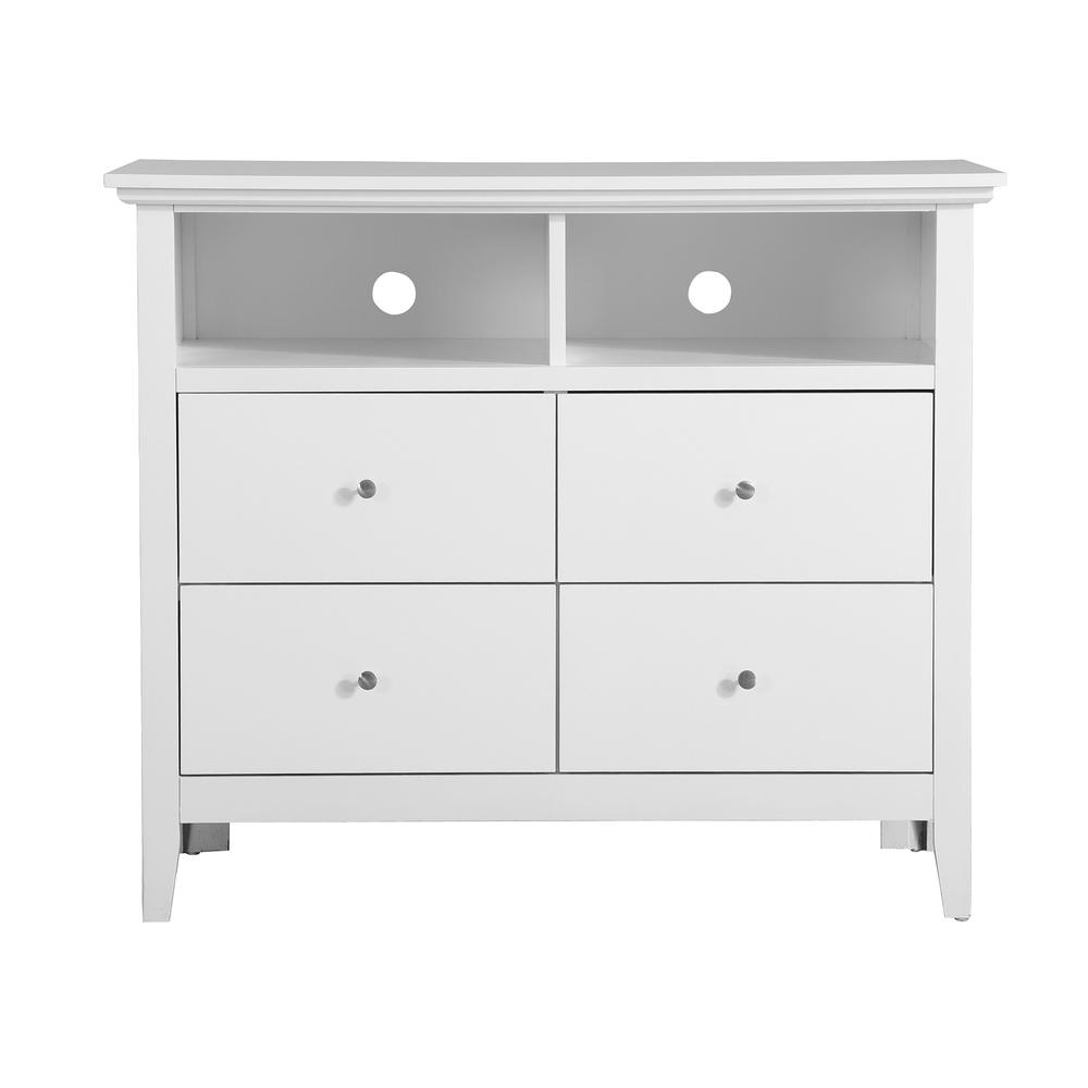 Hammond White 4 Drawer Chest of Drawers (42 in L. X 18 in W. X 36 in H.). Picture 2