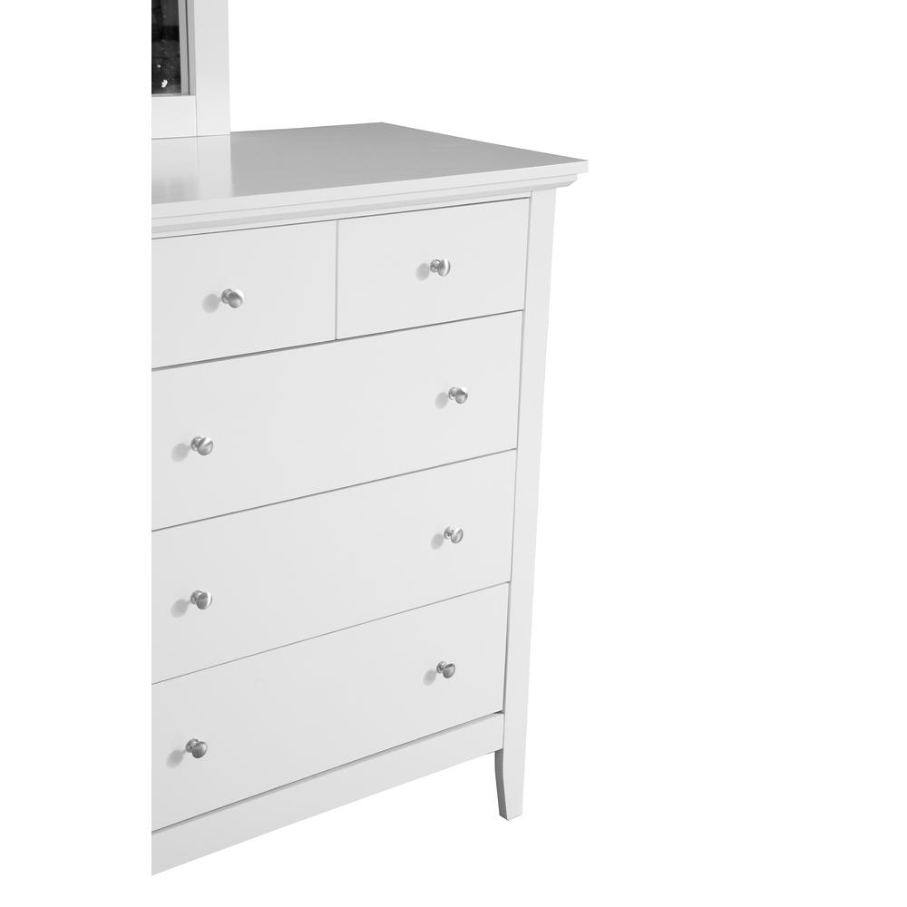 Hammond 10-Drawer White Double Dresser (39 in. X 18 in. X 58 in.). Picture 4