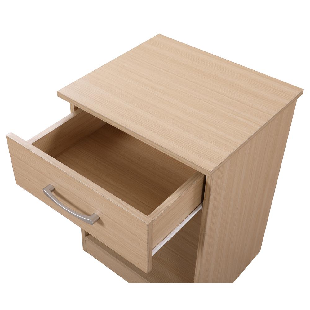 Lindsey 1-Drawer Beech Nightstand (24 in. H x 16 in. W x 18 in. D). Picture 3