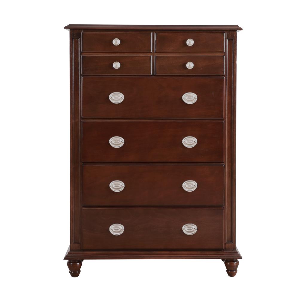 Summit Cappuccino 5-Drawer Chest of Drawers (37 in. L X 18 in. W X 53 in. H). Picture 1