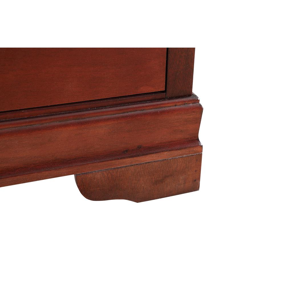 Louis Phillipe Cherry 5 Drawer Chest of Drawers (33 in L. X 18 in W. X 48 in H.). Picture 6
