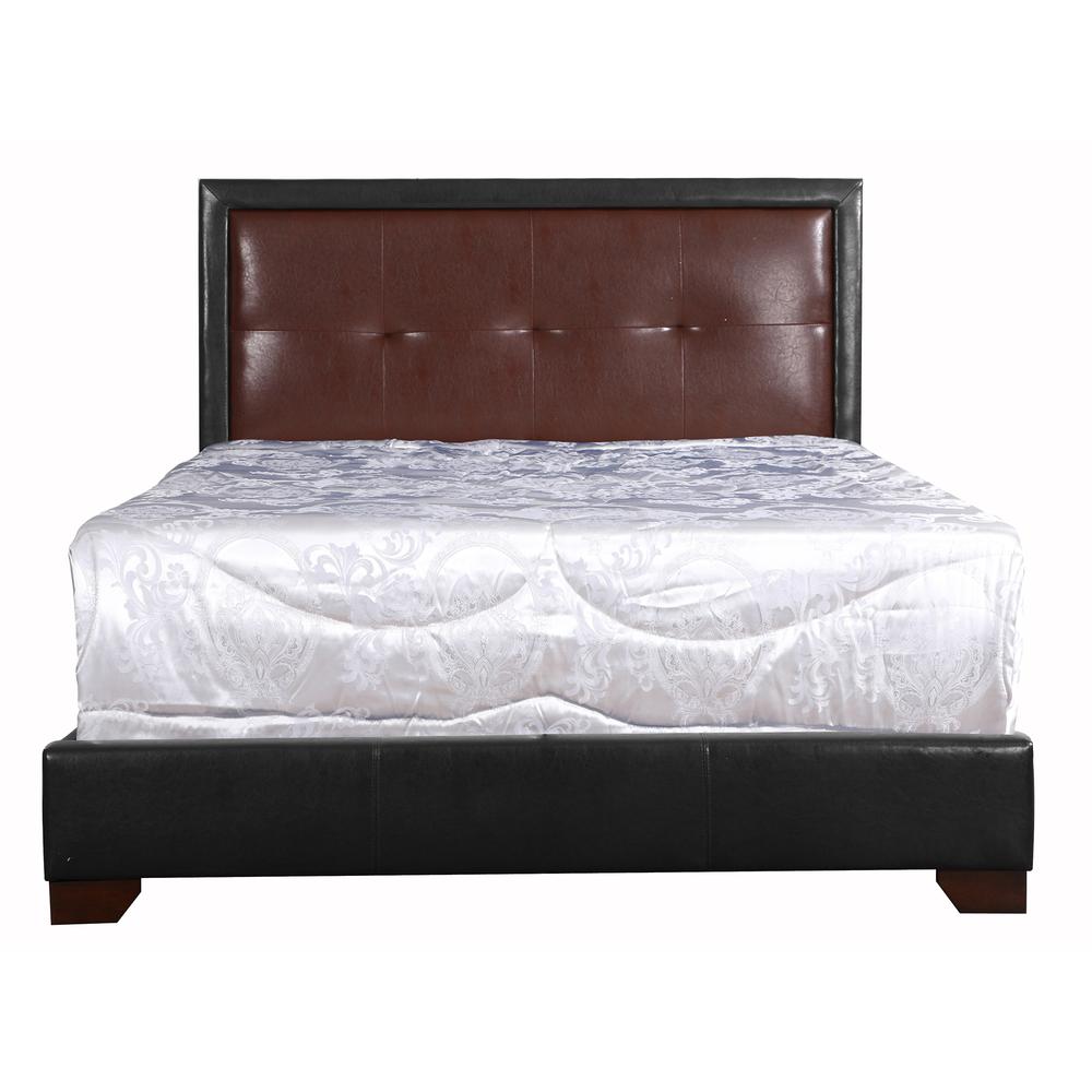Panello Dark Brown Full Panel Beds. Picture 1