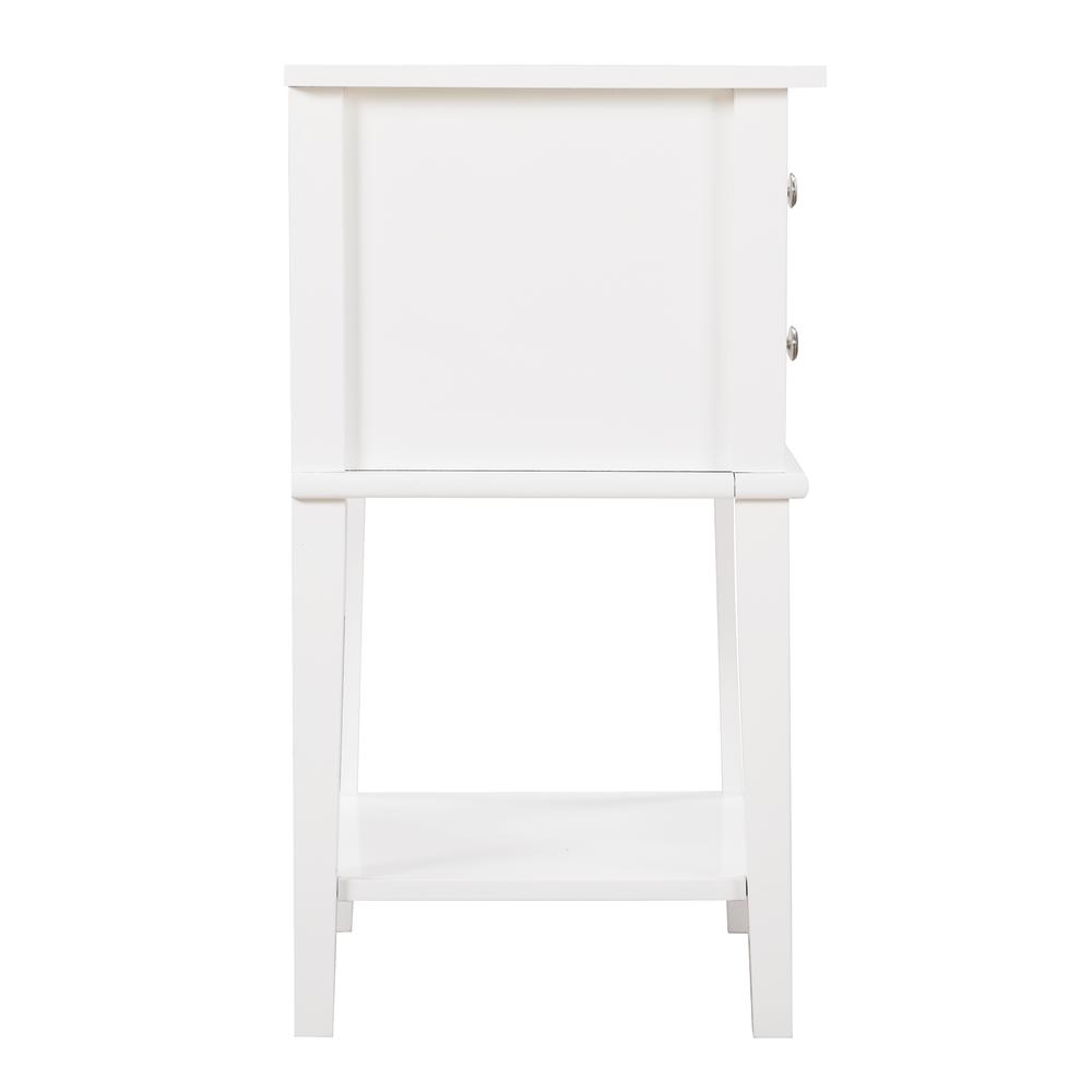 Newton 2-Drawer White Nightstand (28 in. H x 16 in. W x 22 in. D). Picture 5