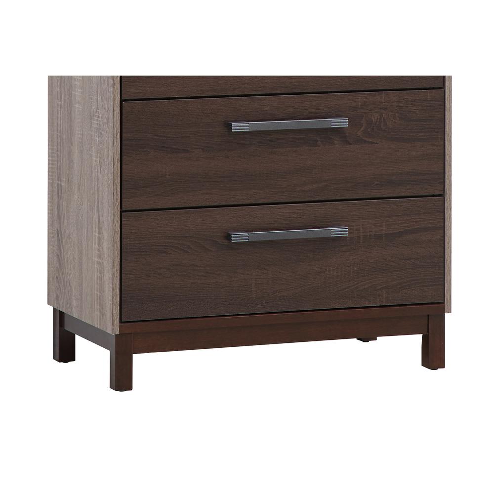 Magnolia Brown 5 Drawer Chest of Drawers (30.2 in L. X 15.5 in W. X 52.5 in H.). Picture 6
