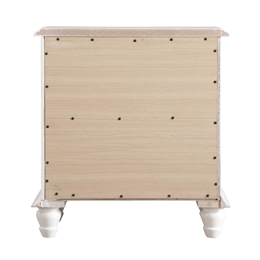 Summit 5-Drawer White Nightstand (27 in. H x 16 in. W x 24 in. D). Picture 2