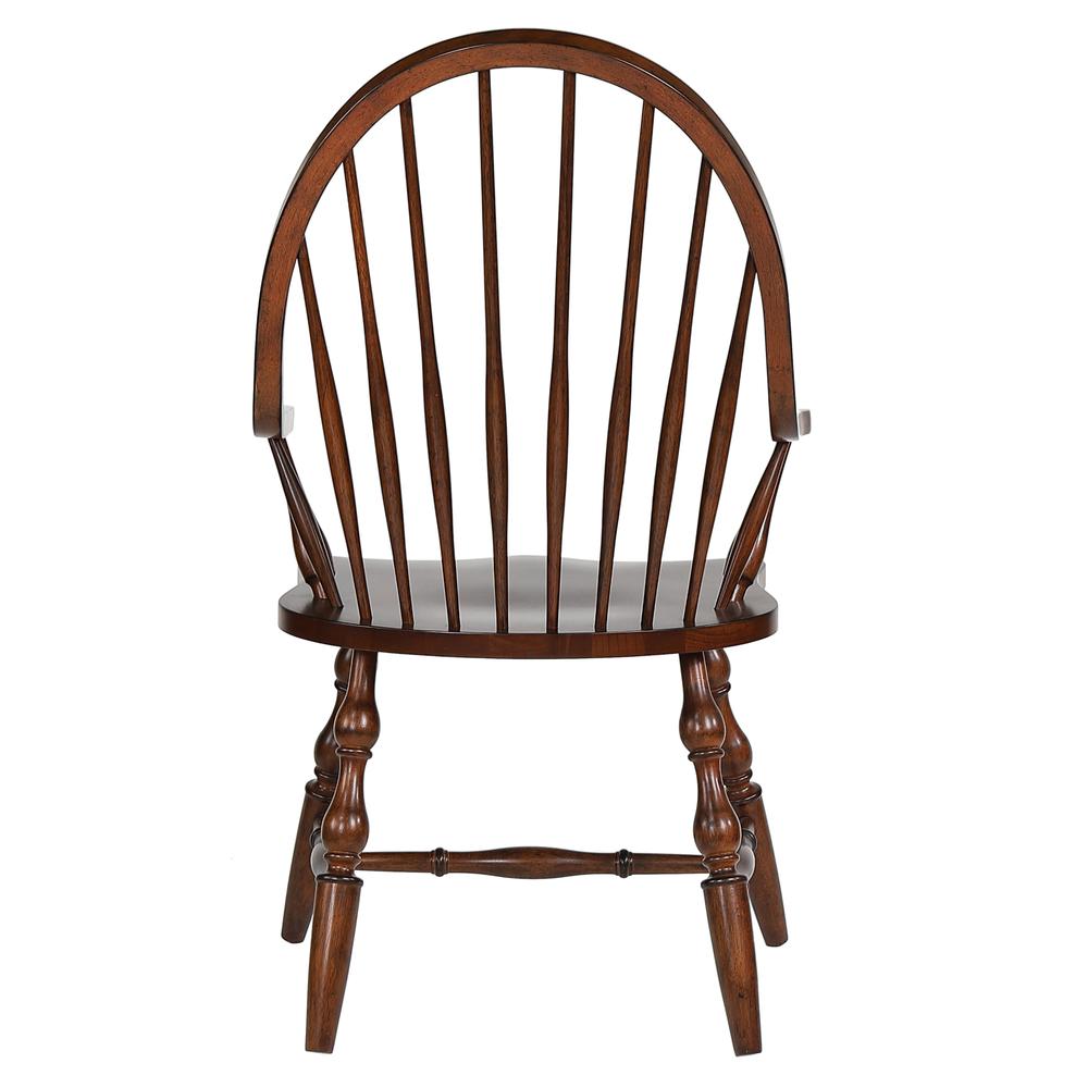 Andrews Distressed Chestnut Brown Arm Chair. Picture 4