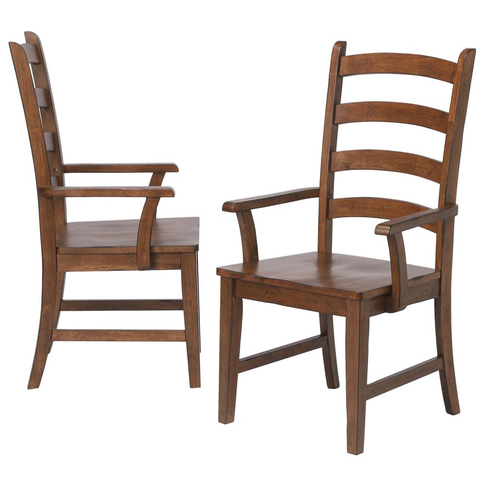 Brook Brown Arm Chair (Set of 2). Picture 2